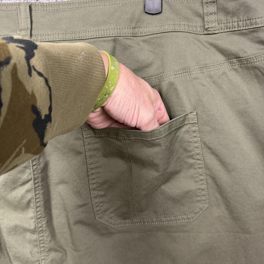 CJ Banks Skirt Women 24W Plus Green Lagenlook Gorpcore Y2K Utility Safari Twill - Picture 16 of 16